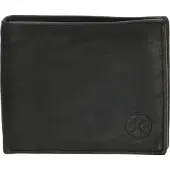 Hide & Stitches Paint Rock Portemonnee - 100% Leer - Zwart