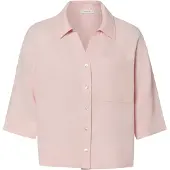 Opus regular fit linnen blouse met borstzak model 'Flippa'