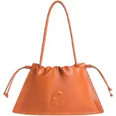 Coccinelle Leren schoudertas Dulse Shoulderbag Crab Lichtbruin