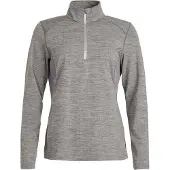Protest Skipully Women Senna 1/4 Zip Top Dark Grey Melee-S
