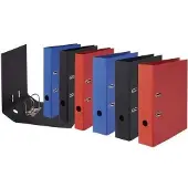 Falken PURE Color Smal Ordner A4 50 mm Kleurenassortiment 2 Ringen FALK15081680 Kunststof 10 Stuks