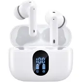 Siltcon SoundWave Pro 1 - Draadloze Oordopjes – Oortjes Draadloos – Oordopjes – Oortjes - Bluetooth Oordopjes - Noise cancelling ANC+ENC - Universeel - BT 5.3 - Wit