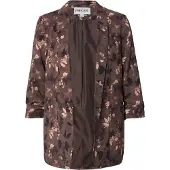 Pieces Blazers 'PCBosella' crème / chocoladebruin / zwart
