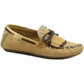 Cafe noir Mocassins brokaat
