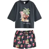 Next Korte pyjama navy / groen / oranje / pink