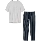 Schiesser Pyjama 'Organic Cotton' grijs