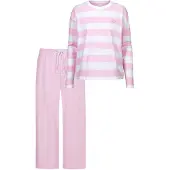 Mey Pyjama 'Streaked Lines' rosa