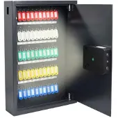 Pavo Sleutelkast 50 Haakjes Elektronisch slot Smart Donkergrijs