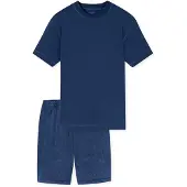 Schiesser Pyjama kort ' Modern Essentials ' navy