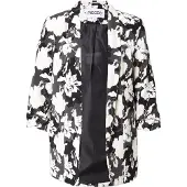 Pieces Blazers 'PCBosella' pasteelgeel / antraciet / zwart / wit