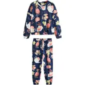 Next Pyjama navy / lichtgroen / rosa / wit