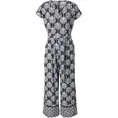 More & more Jumpsuit met all-over bloemenmotief