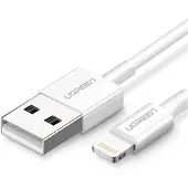 UGREEN - kabel - USB - Lightning MFI 1m 2,4A wit - (20728)