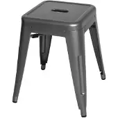 Bolero Lage Bistro Krukken Staalgrijs 4 Stuks - DM933