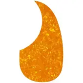 Boston AG-100-PY Slagplaat Akoestische Gitaar Druppelvormig - Pearl Yellow