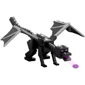 Mattel Minecraft Aanval met Drakenadem van de Enderdraak Actiefiguur met 10 schijven