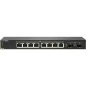 SonicWALL Switch SWS12-8 - Switch - beheerd - 8 x 10/100/1000 + 2 x Gigabit SFP - Voor plaatsing op een bureau - met 3 jaar 24x7 support