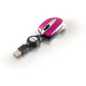 Verbatim Mini Reismuis - Bedraad - Optisch - 2 Knoppen - PC - Roze