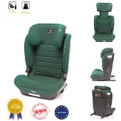 4Baby | Kinderautostoel - vanaf 3 jaar - ISOFIX, i-Size, 15-36 kg, 105-150 cm, verstelbare hoofdsteun, installatie achterwaarts gericht - Groen - App-Fix