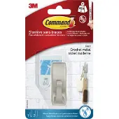Command Haak Metaal, WMR01BNC, klein, 1 haak, 2 waterbestendige strips, 500g