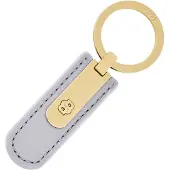 BOSS Generfde lila sleutelhanger met goudkleurige Double B-hardware