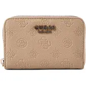 GUESS portemonnee Ella Logo SLG Zip Around Beige Logo Taupe
