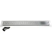 Aqualine Krokus RVS vloerafvoer met rooster, L-760, DN50