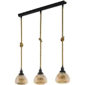 Eglo Rampside Hanglamp - 3 lichts - E27 - Zwart
