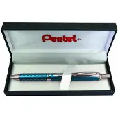 Pentel EnerGel Sterling gelroller met drukknop, blauw, 0,35 mm