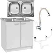 Stamar - Keukenkast - Afvoer - Bevestiging - Beige