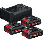 Bosch Power Set 3x Exba18v-40 + Gal 12v/18v-80 Batterij En Oplader