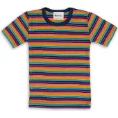 Engel - Kinder Unterhemd S/S - Merino-ondergoed 116, meerkleurig