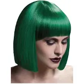 Fever Mooie groene boblijn pruik Fever Lola