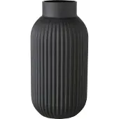 Boltze - Vaas - Glas - Mat Zwart - Nordika - 30cm