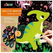 Avenir Scratch Art - Dinosaurus - 8 Verschillende Krasplaten - 3 Jaar