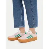 Adidas Sneakers laag 'VL Court Bold' smaragd / rosa