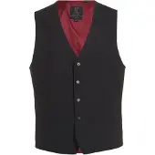 JP 1880 Regular Fit Vest zwart, Effen