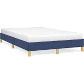 vidaXL Bedframe zonder matras 120x200 cm stof blauw