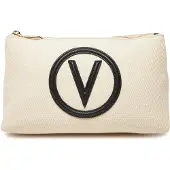 Valentino Utensil zak Covent Soft Cosmetic Case Naturale / Nero Crème