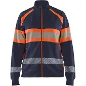 Blakläder 3505 Dames sweatshirt met rits High Vis