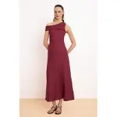 Trendyol Gestreepte mouwloze maxi-jurk voor dames in A-lijn model