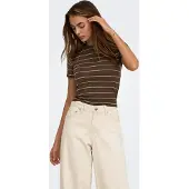 ONLY slim fit T-shirt met viscose model 'JUNE'