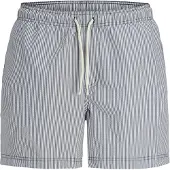 Jack & Jones Zwemshorts 'JPSTMaui' navy / eierschaal