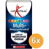 Lucovitaal 6x Multi+ Weerstand Hoog Gedoseerd (60 kauwtabletten)