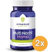 Vitakruid 2x Multi Nacht Mama 100% Vegan (30 tabletten)