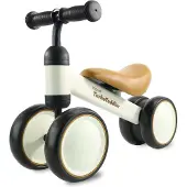 LifeGoods - TurboToddler Loopfiets - Vanaf 1 jaar - Kinderstep - Crème