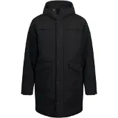 JP 1880 Regular Fit Parka zwart, Effen