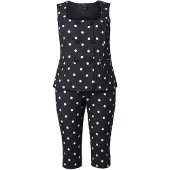 Ulla Popken - Dames - Jersey jumpsuit - Zwart - Maat 50