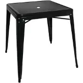 Bolero Vierkante Bistro Tafel Zwart 66cm - GC867