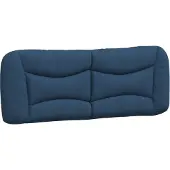 vidaXL Hoofdbordkussen "Hvar" 140 cm stof blauw